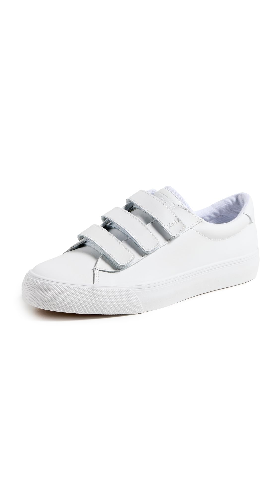 Keds Women’s Jump Kick V Sneaker, White Leather, 7.5