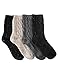 OSABASA Womens Wool Crew Socks 2 to 6 Pairs With Various Printing