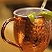 Mulenir Moscow Mule Mugs - Pair of Copper Mugs Styled with a Hammered Finish - Welded Handles - Lined with Food Safe Stainless Steel- Includes Mule Recipe Book - Great Gift for Weddings and Holidays