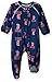 MLB Boston Red Sox Newborn Boys Sleepwear All Over Print Zip Up Coveralls, 3-6 Months, Athletic Navy