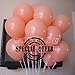 NEO 10'' Pastel Color Latex Helium Balloon (Peach: Pack of 100)
