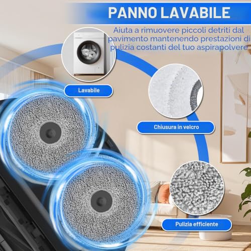 24 Pieces Robot Vacuum Cleaner Accessories for Dreame L10S Pro Ultra Heat, L10S Ultra Gen 2, X30 Ultra, X40 Ultra, Includes Main Brush, Side Brushes, Fáciles de Instalar y Reemplazar