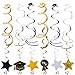 JOYIN Graduation Hanging Decorations Class of 2024, Graduation Party Streamers Swirls String Banner, Graduation Decorations Kit for Congrats Grad Indoor Outdoor Party Supplies