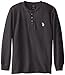 U.S. Polo Assn. Big Boys' Thermal Henley, Charcoal, 10/12