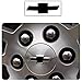 Bogar Tech Designs - Pre Cut Center Wheel Cap Vinyl Decal Sticker Compatible with Chevy Silverado 2019, Matte Black