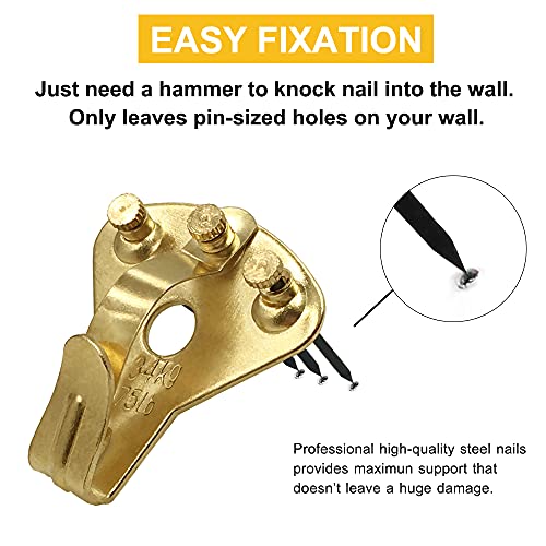 Earthquake Hangers(75lbs10pcs), Heavy Duty Earthquake Picture Hanging