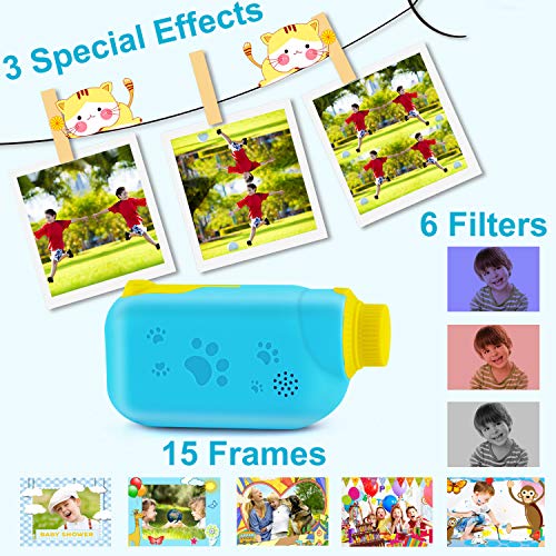 AILEHO Kids Camera for Boys Digital Video Camera for Kids Birthday Children Toys 3 4 5 6 7 8 9 Years Old Toddler Camera 8M 1080P with 8GB Card Game Camera Rechargeable IPS 2.4\