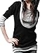 Allegra K Women Long Sleeve Drawstring Hoodie Hooded Sweatshirts Tunic Tops