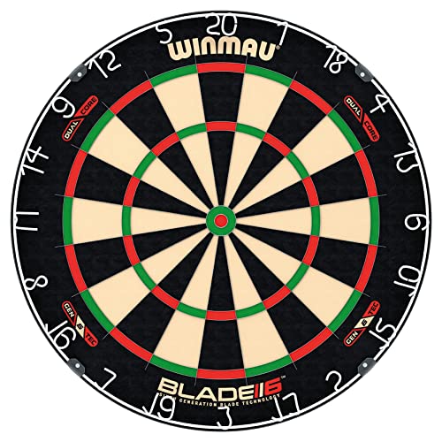 WINMAU Darts Blade 6 Dual Core Professional Dartboard mit Offiziellen Tournament-Spezifikationen | Versteckt von The PDC
