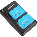 Artman 2-Pack LP-E17 Batteries and Rapid Dual USB Charger for Canon EOS R50 RP R10 R8,Rebel T8i, T7i, T6i, T6s, SL2, SL3, EOS