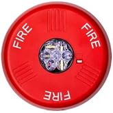 WHEELOCK ELSTRC - Ceiling Fire Alarm Strobe Light 24V, Red, Fire Lettering