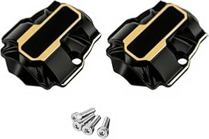 FSDKEDUF 16.7g Brass Diff Covers Front and Rear Axle Differential Covers for Redcat Ascent-18 Rc Car Upgrade Parts Crawler Accessories 1/18