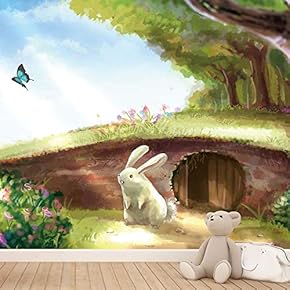 signwin Wall Mural Cute Animals Removable Self-Adhesive Wallpaper...