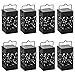 Twinkle Star 8 Pcs Hanging Solar Lantern with Handle Umbrella Solar Lantern Waterproof Solar Landscape Lantern