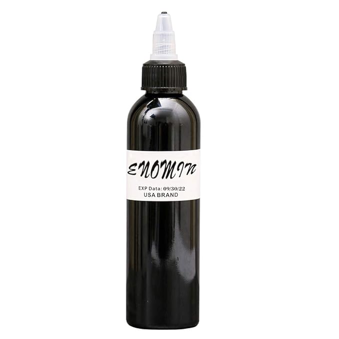 Amazon Com Enomin Black Tattoo Ink Set Purpose Pigment 120ml Beauty