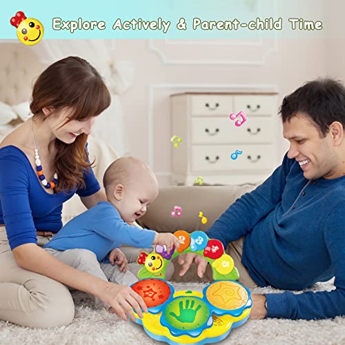 DOTDROPTRY Baby Toys 1218 Months Infant Portable Musical Drums Piano