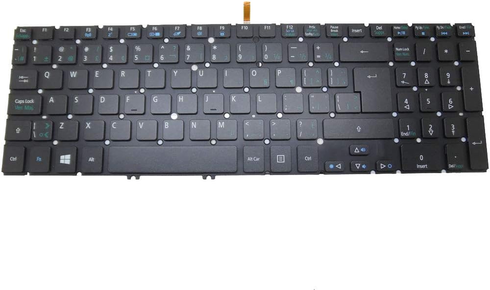 Laptop Keyboard for ACER M5-581 NSK-R3LBQ 2M AEZRPK01010 9Z.N8QBQ.L2M NK.I1717.02N with Backlit Canada CA NO Frame