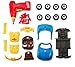 Brunfen Toys Build-Your-Own 30 Piece Racing Car Toy for Kids with Sounds and Lights, Includes Toy Power Drill