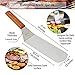 Hibachi Grill BBQ Accessories Griddle Spatula Flat Top Grill Tool Kit Metal Stainless Steel Spatula Set Hamburger Chopper Flipper Kitchen Utensil Set BBQ Grill Accessories Scraper Camping Accessories