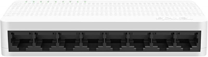 Tenda S108 8-Port 10/100Mbps Fast Ethernet Network Switch Plug and Play Desktop