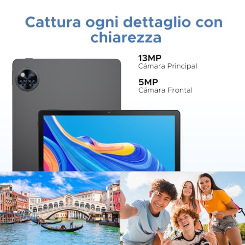 DOOGEETab U11 Pro Android 16 Tablet 11 Inch, 30GB RAM+256GB ROM+2TB TF, Unisoc T7200 Octa-Core 8580mAh Tablets, 90Hz HD Android Tablet, Gemini AI, Widevine L1, Camera 13MP/5G WiFi/3.5mm Audio/GPS