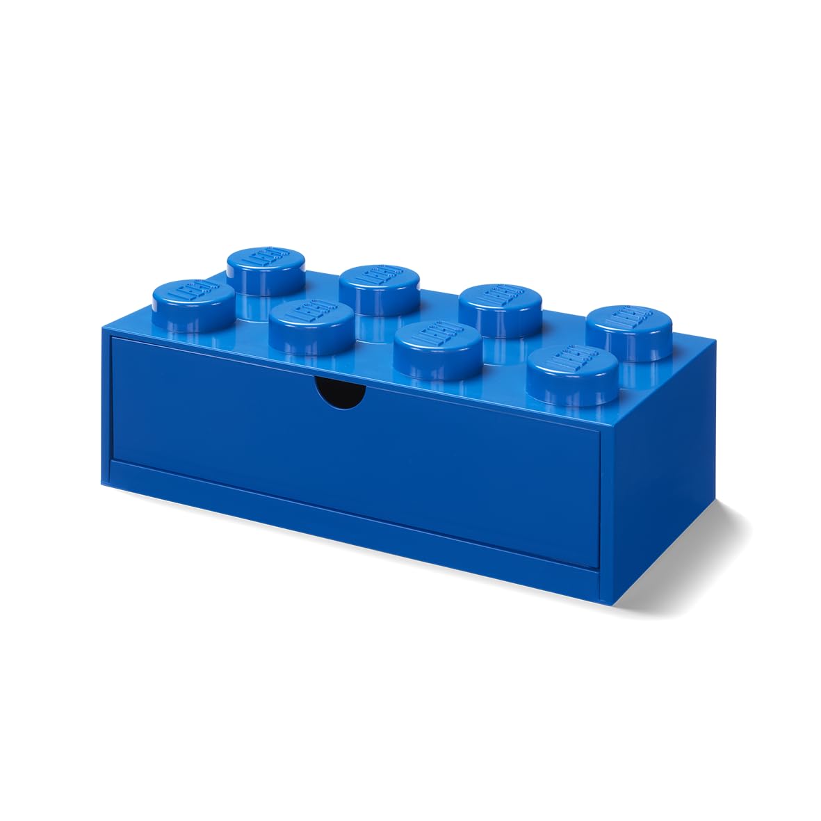 LEGO Stackable Desk Drawer BLUE with 8 Knobs - Plastic Storage Box for LEGO, Toys, Desk Drawers, Office Supplies, and Stackable Storage, Home Decoration โ image 1