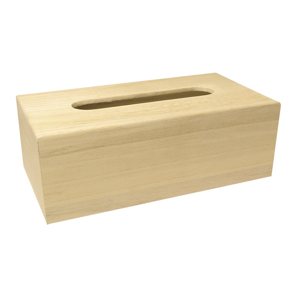 RAYHER Wooden Cover for Cleansing Tissues, Wood Colour, 23 x 11.5 x 7.5 cm
