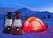 Security High Brightness Portable Outdoor Dynamo LED Solar and Hand Crank Light Lantern Lamp for Hiking Camping with 16 LEDs (Black)
