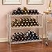 Seville Classics NSF Listed 72-Bottle 3-Shelf Stackable Wine Rack