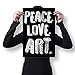 Damdekoli Peace Love Art Poster (11 x 17 Inches - Poster)