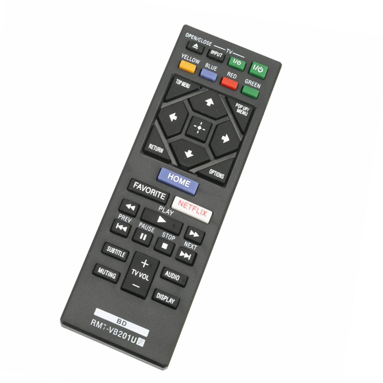RMT-VB201U VINABTY Replace Remote Control Fit for Sony BDP-S3700 BDP-S1700 BDP-BX370 Blu-ray Disc DVD Player