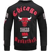Pro Standard Mens NBA Old English Brushed Back French Terry Crewneck Sweatshirt