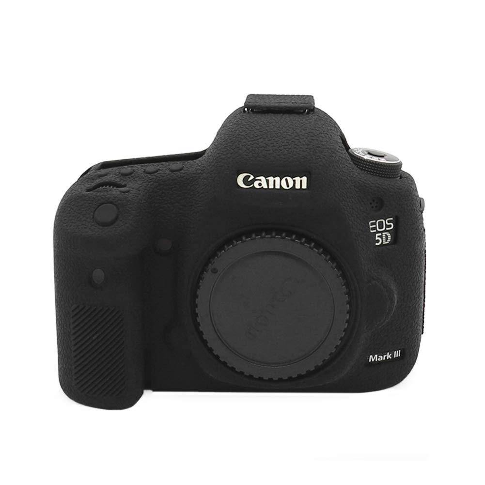 kinokoo Silicone Case for Canon EOS 5D Mark III Protective Cover Rubber Case (Black)