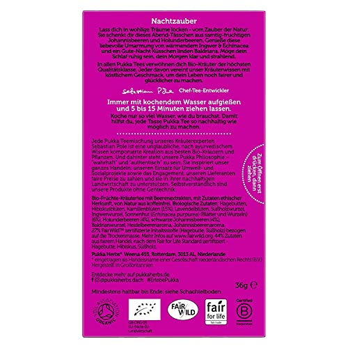 Pukka Night Time Berry - Bio-Früchtetee - 20 Teebeutel - 36g – Bild 5