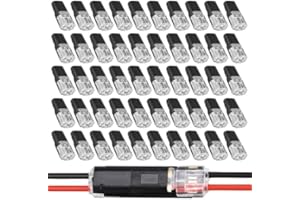 2026 New Double Wire Plug in Connector with Locking Buckle, Flame Retardant Locking Wire Quick Connectors, Suitable for Emerg