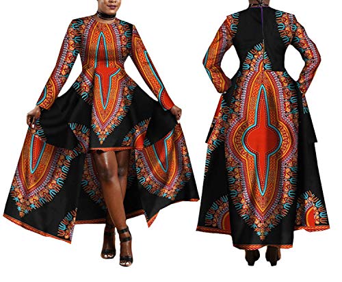 2019 African Dresses for Women Print Batik Sexy Long Dress Traditional Clothing,181,4XL