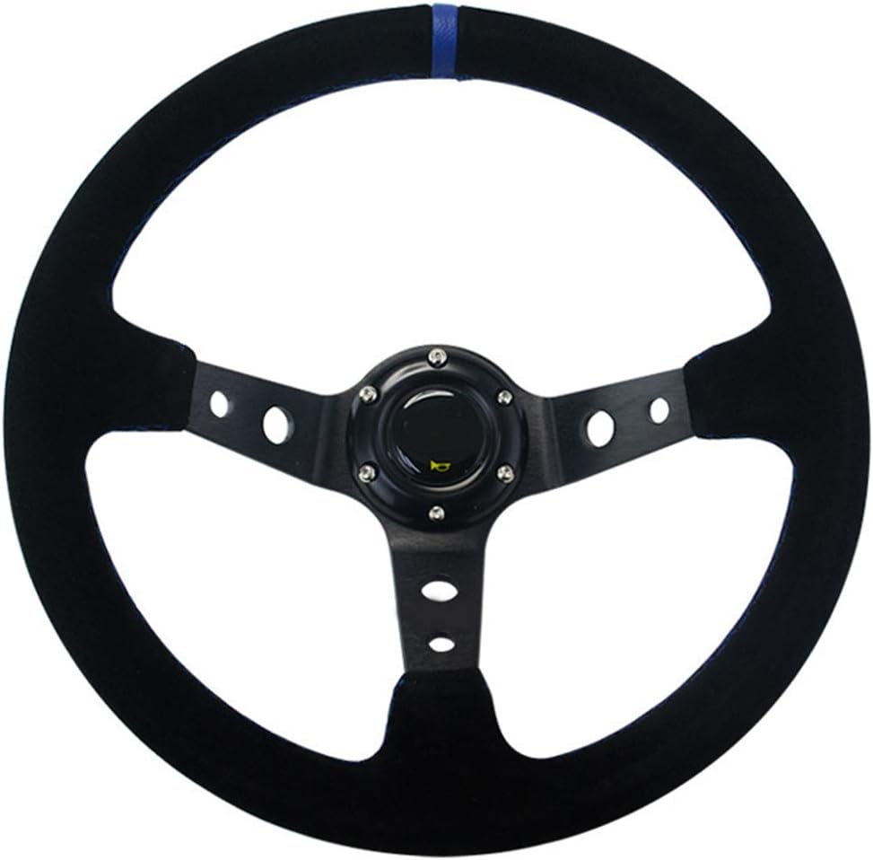 Sportlenkrad 14 Zoll Wildleder - Universelles Racing Lenkrad Für Auto Tuning & Drifting