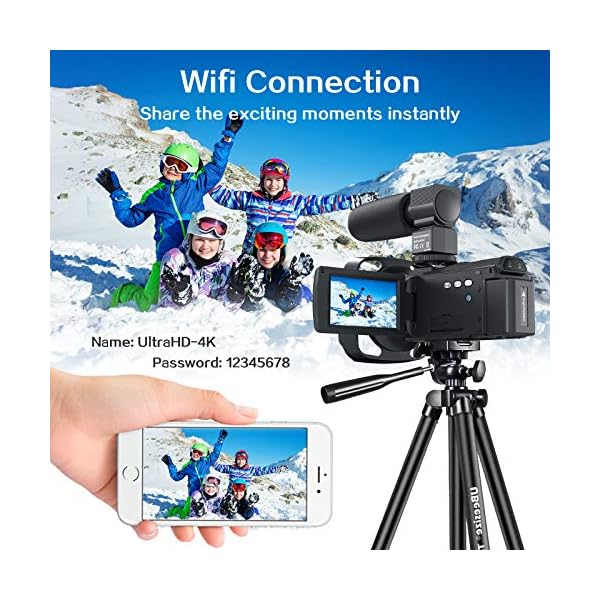 Video Cámara 4K 60FPS Ultra HD 48MP YouTube Vlogging WiFi IR - Imagen 5
