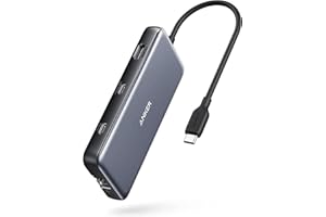 Anker 555 USB-C Hub (8-in-1), with 85W Power Delivery, 4K 60Hz HDMI Port, 10Gbps USB C and 2 A Data Ports, Ethernet microSD S