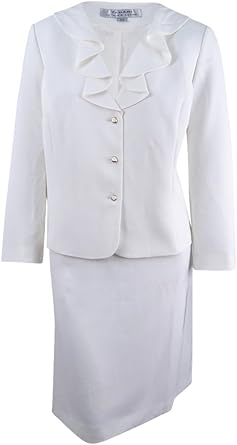 amazon white skirt suit