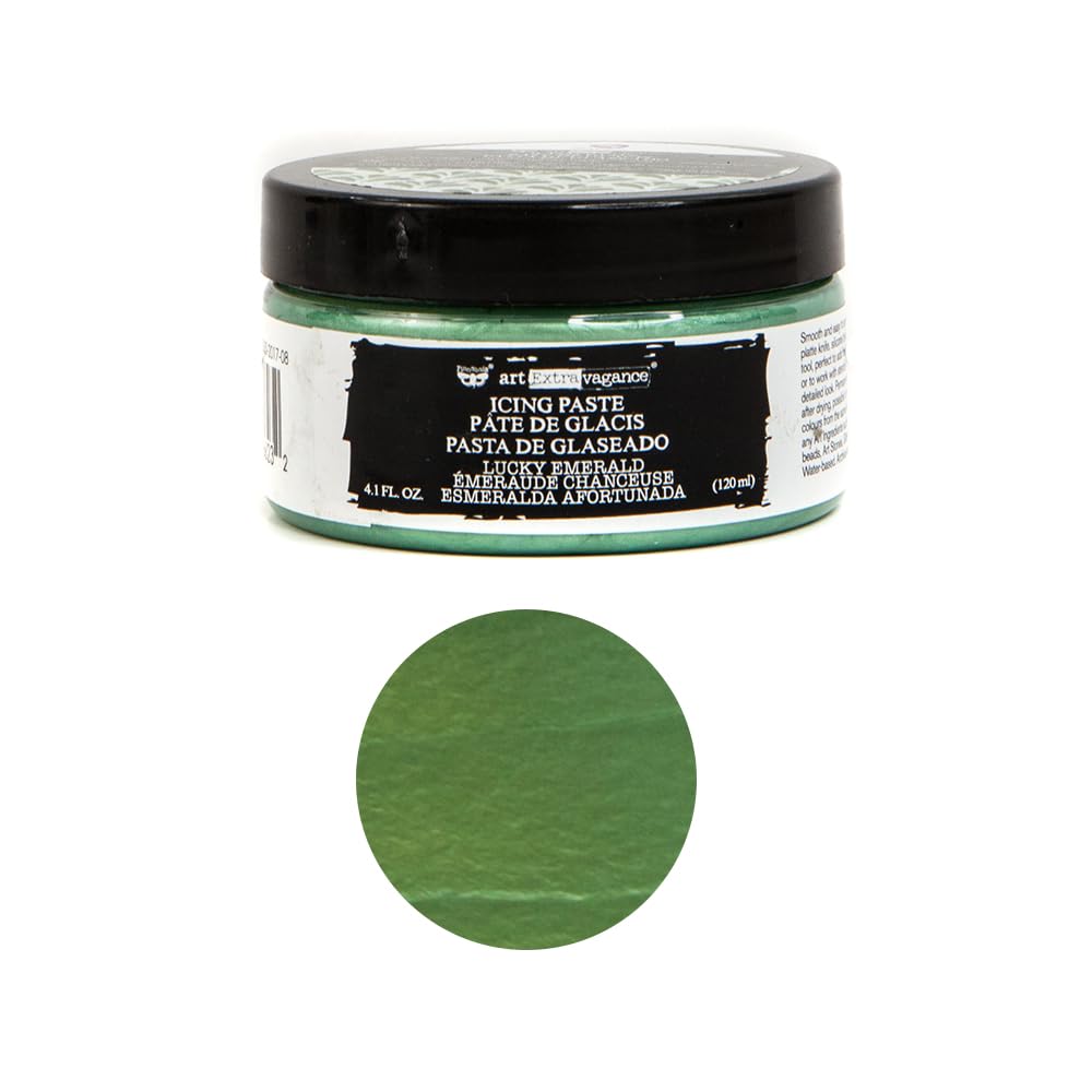 Finnabair Art Extravagance Icing Paste 120Ml Jar-Lucky Emerald