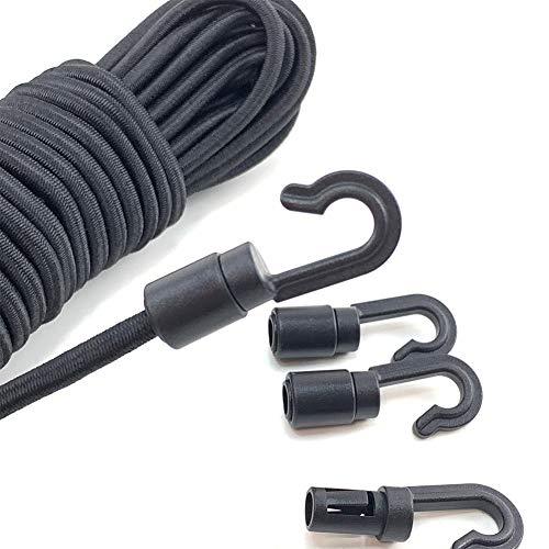 1/5” Bungee Cord 20ft Elastic Cords String Rope Strap & Tie Down for