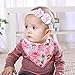 10-Pack Bandana Bibs Upsimples Baby Drool Bibs for Drooling and Teething, 100% Cotton, Super Absorbent, 10 Stylish Design Bibs for Baby Girls Infants Toddlers, Baby Shower Bib Gift Set