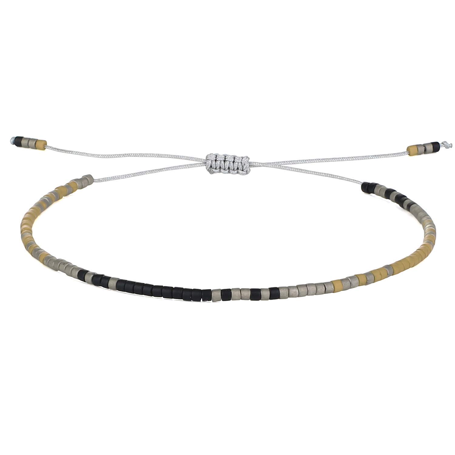 KELITCH Women Crystal Friendship Bracelets Handmade New Miyuki Beads Charm Bracelets Bangles (Green I)