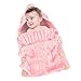 Colorful Newborn Baby Wrap Swaddle Blanket, Baby Kids Toddler Knit Blanket Swaddle Sleeping Bag Stroller Wrap for 0-17 Month Baby (Cotton Pink)