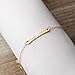 MignonandMignon Custom Engraved Bracelet Mother's Day Gift Personalized Jewelry Bridesmaid Custom Roman Numeral Gold Anniversary- 3BR-RN