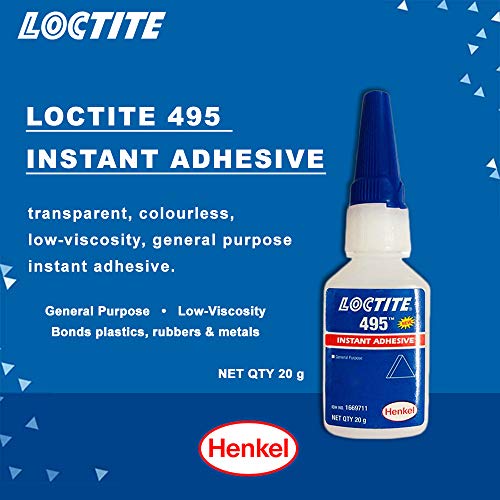 Genuine Henkel Loctite 495 Super Glue Instant Adhesive General
