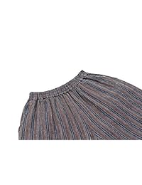 Les umes Señoras para dama Pantalones de lino sueltos de cintura elástica Pantalones relajados Culottes de pierna ancha recortados US S-3XL US 6-18