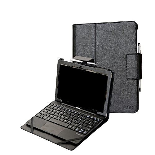 Nextbook Flexx 10 CASE by i-UniK Nextbook Flexx 10.1" 2-in-1 Tablet CASE (NXW101QC232) Bonus Stylus [Support Auto Sleep Awake] - (Black)