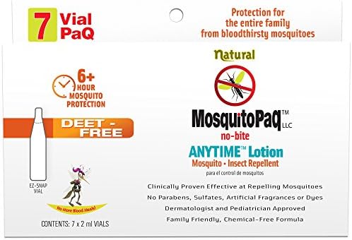 MosquitoPaQ™ ANYTIME no-bite Lotion 7 VialPaQ –